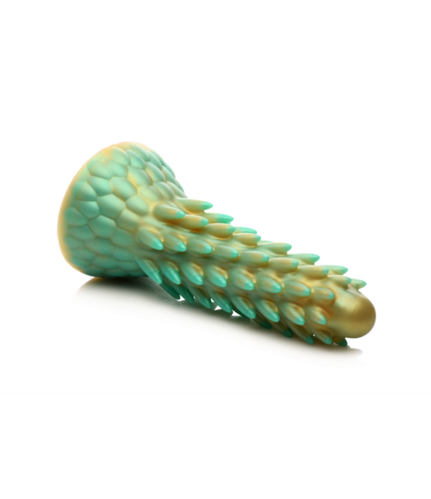 Stegosaurus - Stekelige Reptiel Silicone Dildo - Groen