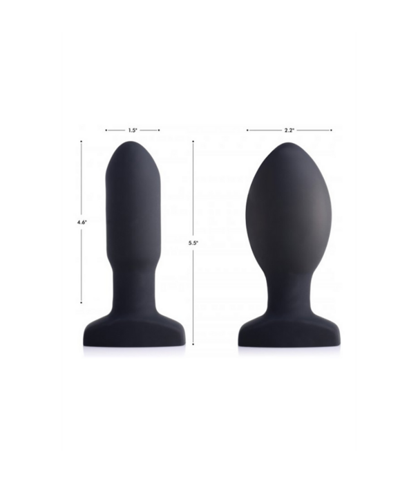 Opblaasbare Vibrerende Silicone Butt Plug
