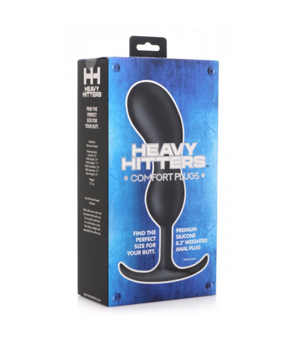 Premium Siliconen Geweighted Prostate Plug - Extra Groot