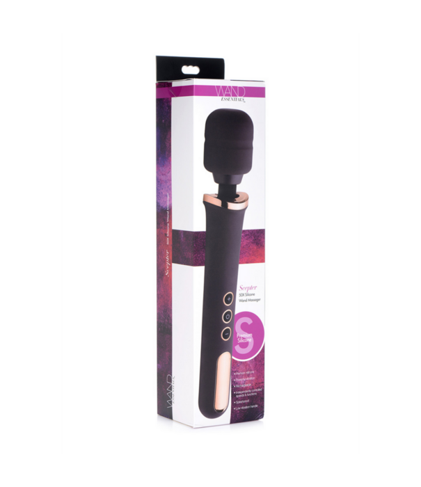 Scepter - Siliconen Wand Massager - Zwart