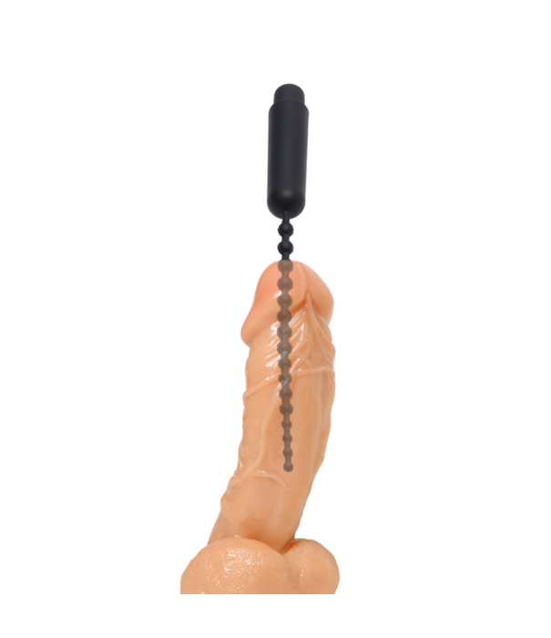 Donkere Stang - Vibrerende Urethrale Geluid met Kralen