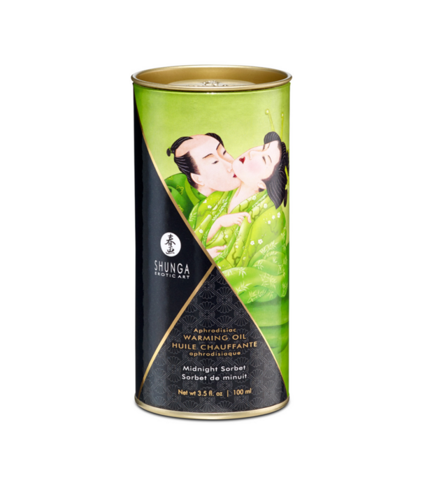 Shunga Aphrodisia Olie - Midnight Sorbet - 3.5 fl oz / 100 ml