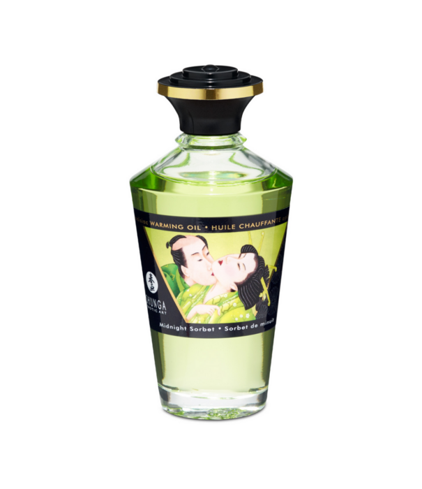 Shunga Aphrodisia Olie - Midnight Sorbet - 3.5 fl oz / 100 ml