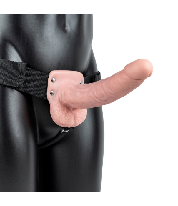 RealRock by Shots Holle Strap-On met Ballen - 9 / 23 cm