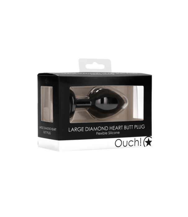 Ouch! by Shots Diamanten Hart Butt Plug - Groot