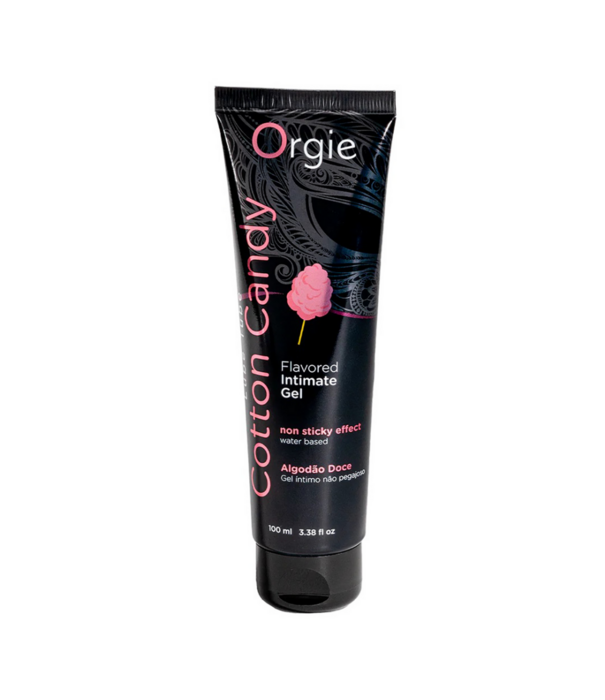 Orgie Lube Tube Cotton Candy - Waterbased Lubricant - 3 fl oz / 100 ml