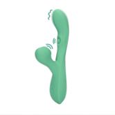 Pulse Wave en Tongue Flickering Rabbit Vibrator - Blue Grass