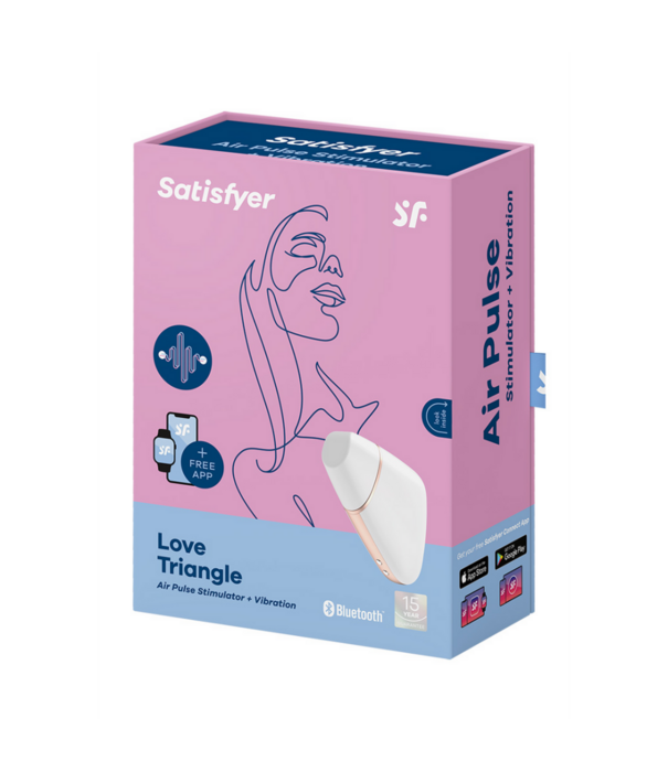 Satisfyer Love Triangle - Luchtpulserende Stimulator en Vibratie - Wit