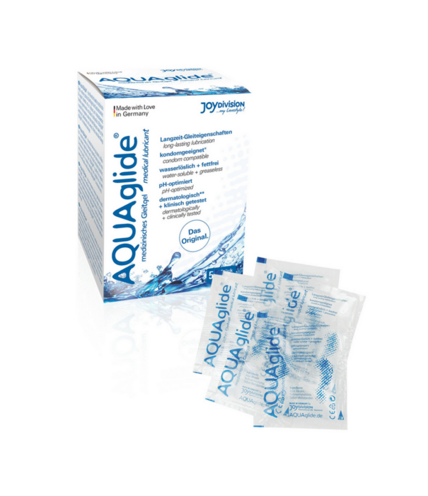 Joydivision AQUAglide Neutral - Waterbased Anal Lubricant - Enkele Porties - 50 Stuks á 0.1 fl oz / 3 ml