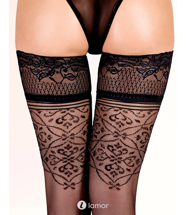 * BALLERINA Ballerina Fantasy Hold-Up Kousen 20 Denier Zwart Barok