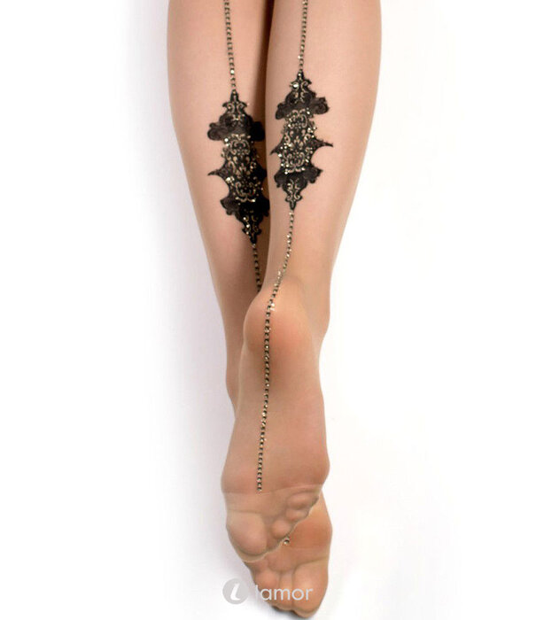 * BALLERINA Ballerina Fantasy Hold-Up Kousen 20 Denier Zwart Barok