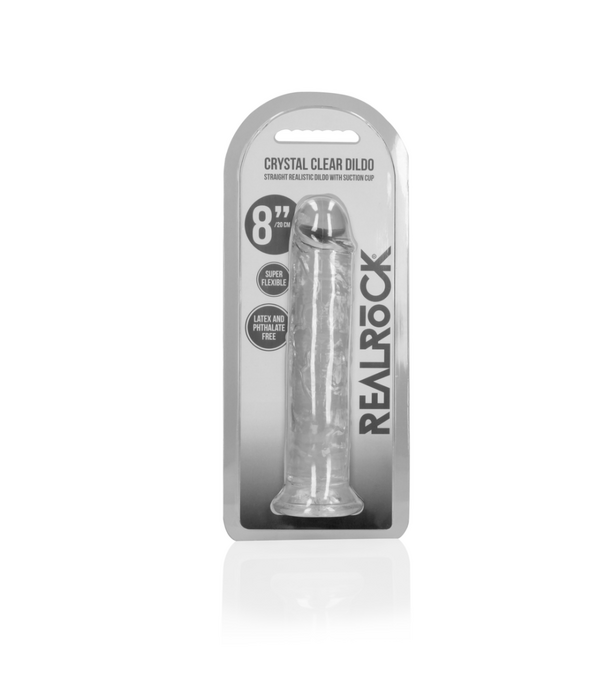 RealRock by Shots Rechtdoor Realistisch Dildo met Zuignap - 8'' / 20