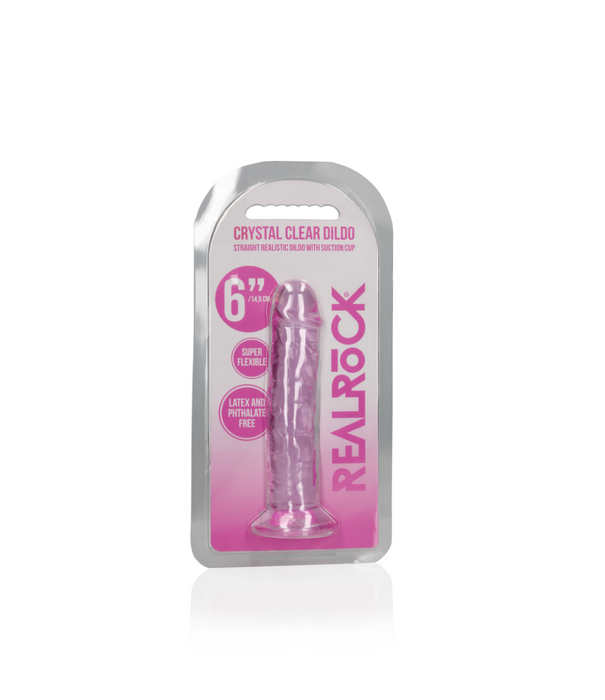 RealRock by Shots Rechtdoor Realistische Dildo met Zuignap - 6'' / 14,5