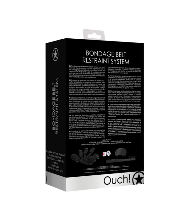 Ouch! by Shots Bondagegordel Beperkingssysteem