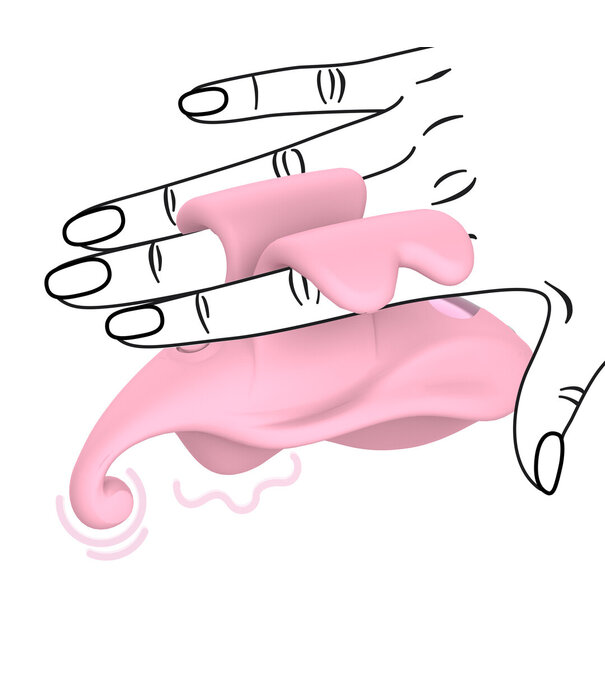 Loveline by Shots Vinger Dubbele Vibrator - Roze