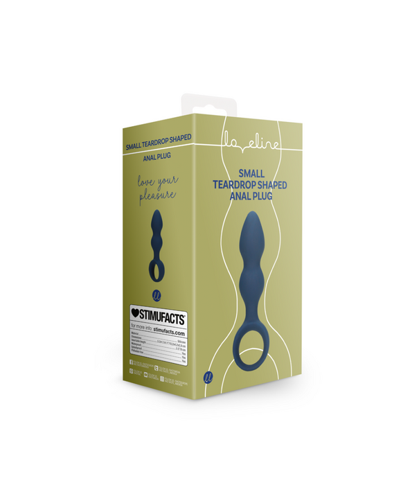 Loveline by Shots Druppelvormige Anale Plug - Klein - Baltisch Blauw