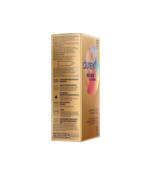 Durex Nude Classic - Condooms - 10 Stuks