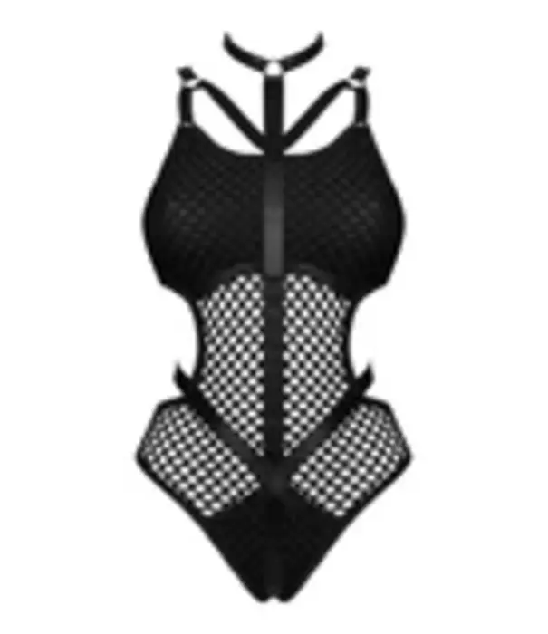 * LIVCO CORSETTI Mesh body met bandjes en opaque details Minekom |LAMOR