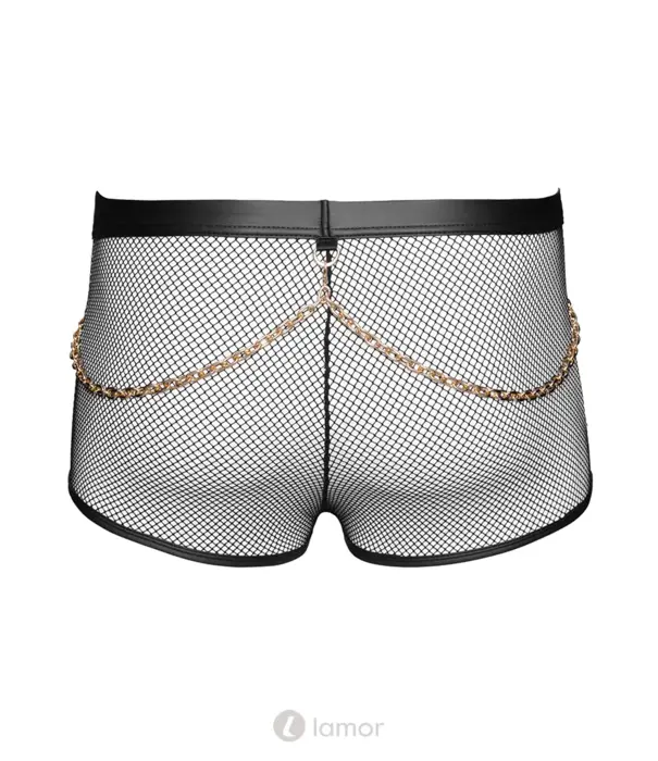 * SVENJOYMENT Svenjoyment Heren Net Short Met Wetlook En Afneembare Kettingen