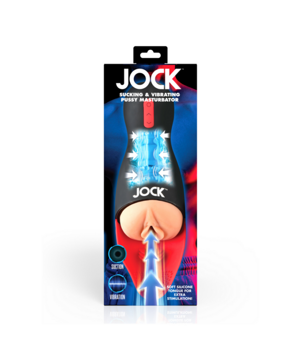 Curve Toys Zuig- en Vibrerende Pussy Masturbator - Zwart