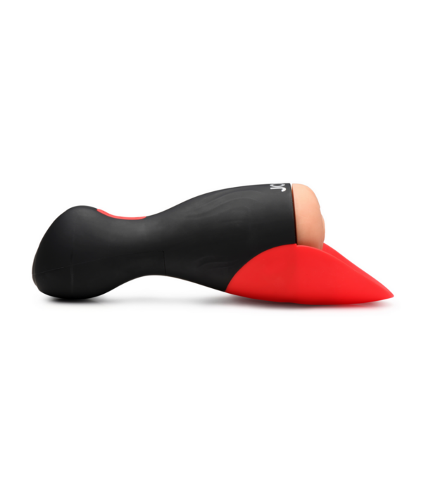 Curve Toys Zuig- en Vibrerende Pussy Masturbator - Zwart