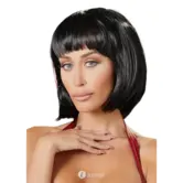 Cottelli ACCESSOIRES zwarte korte bob pruik met pony