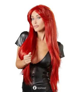 Rode lange pruik, CC0773492