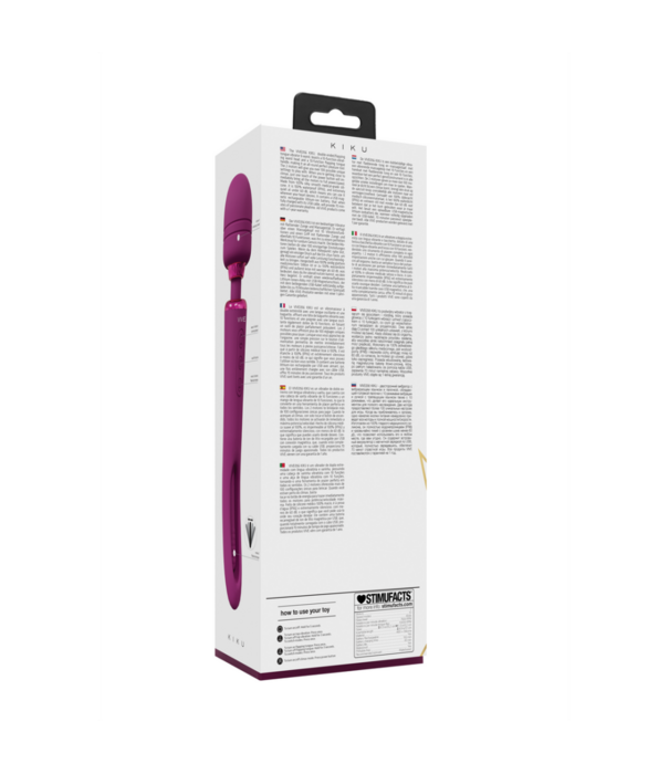 VIVE by Shots Kiku - Dubbelzijdige Wand met Innovatieve G-Spot Flapper Stimulator - Roze
