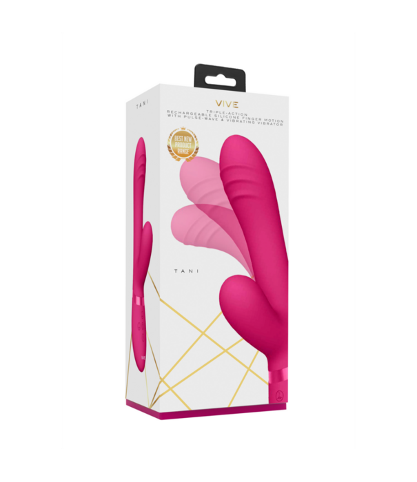 VIVE by Shots Tani - Finger Motion met Pulse-Wave Vibrator - Roze