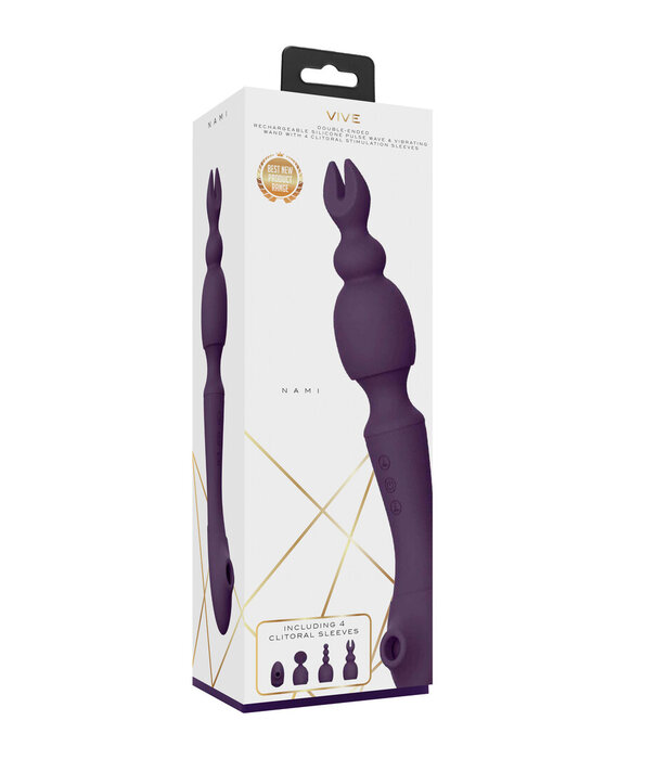 VIVE by Shots Nami - Pulse Wave  Vibrating Wand - Paars