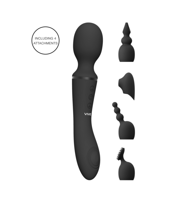 VIVE by Shots Nami - Pulse Wave  Vibrating Wand - Zwart