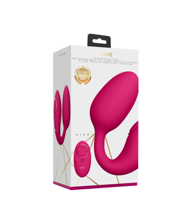 VIVE by Shots Aika - Pulse Wave  Vibrating Love Egg - Roze