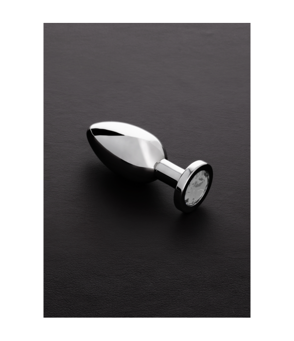 Steel by Shots Buttplug met juwelen - Medium