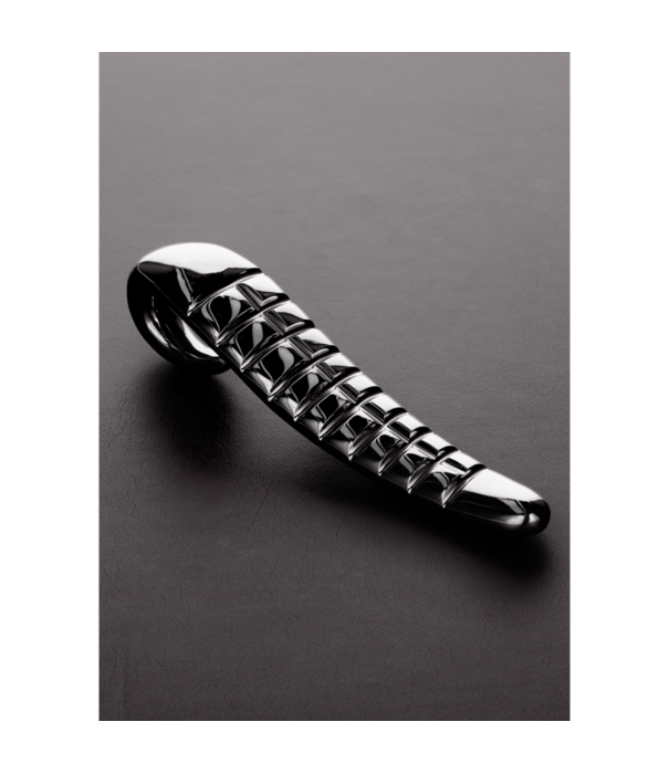 Steel by Shots Devil Tongue Dildo