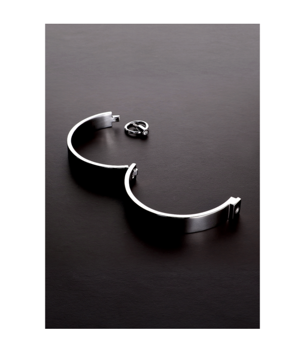 Steel by Shots Stijlvolle Slave Collar met Edelstenen - US Maat 16 / EU Maat 44