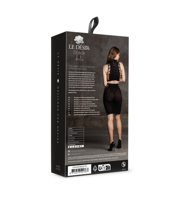 Le Désir by Shots Kala XXXVII - Twee-delige set met coltrui, crop top en rok - One Size
