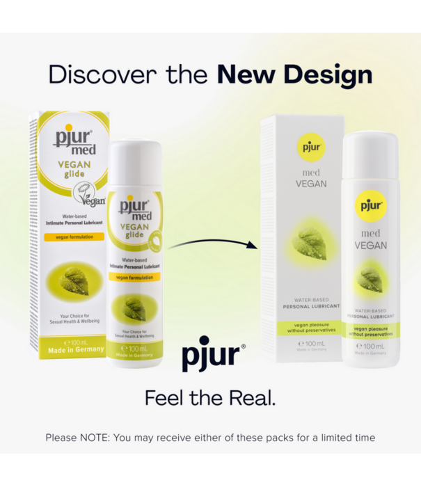 Pjur Med Vegan - Waterbased Vegan Lubricant - 3.4 fl oz / 100 ml