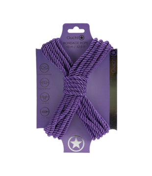 Polyester Bondage Touw - 10 m - Paars