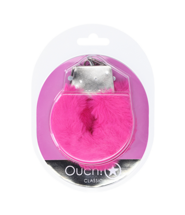 Ouch! by Shots Classic Fluffy Handboeien - Roze