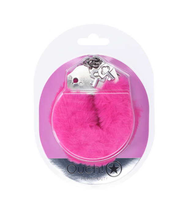 Ouch! by Shots Zware Fluffy Handboeien - Roze