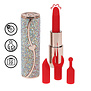 Sparkle - Lipstick Vibrator with 4 Attachments - Iridescent