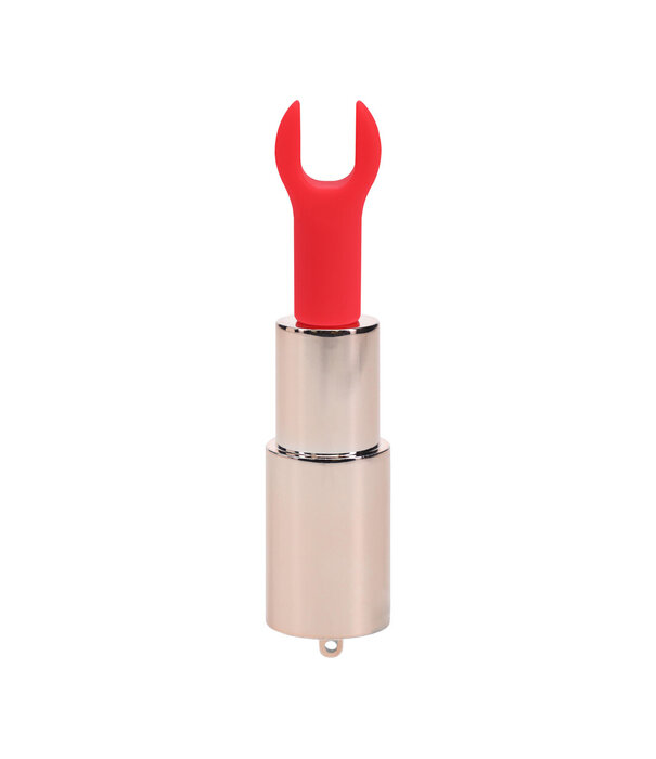 Loveline by Shots Sparkle - Lippenstift Vibrator met 4 Opzetstukken - Iriserend