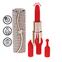 Candy - Lipstick Vibrator with 4 Attachments - Pink