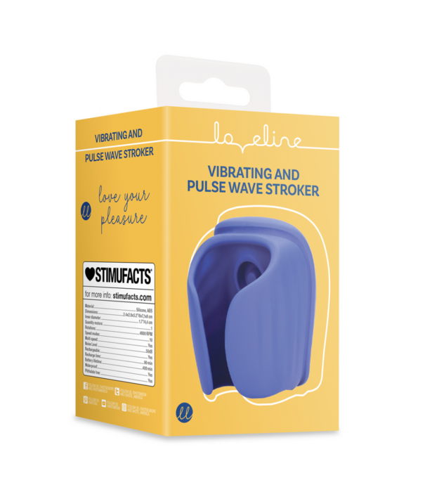 Loveline by Shots Vibrerende en Pulse Wave Stroker - Midnight Hour