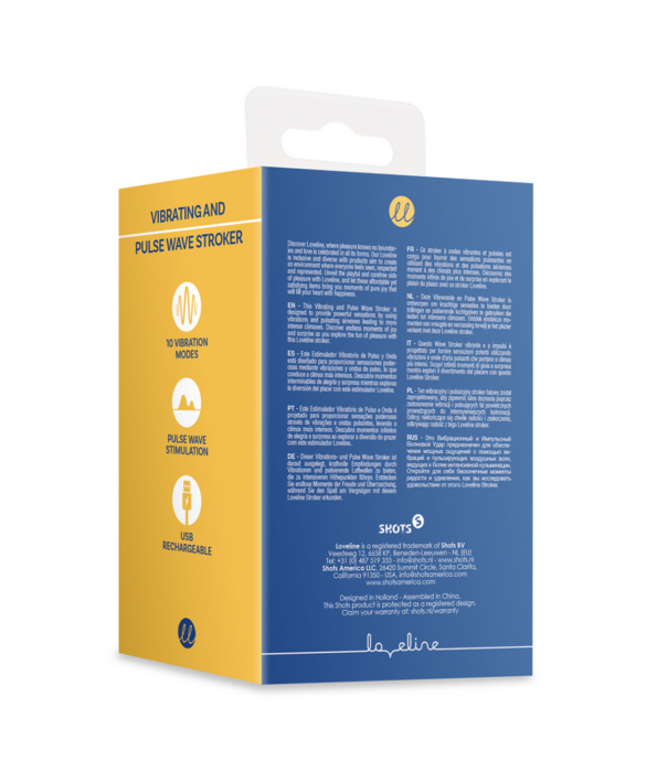 Loveline by Shots Vibrerende en Pulse Wave Stroker - Midnight Hour