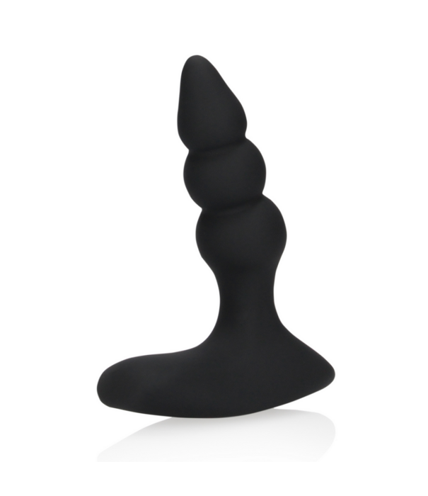 Loveline by Shots Beaded Vibrerende Anale Plug met Afstandsbediening - Zoethout Zwart