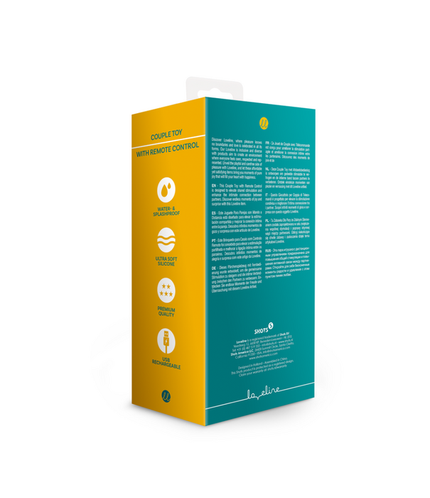 Loveline by Shots Koppel Speeltje met Afstandsbediening - Bimini Blauw