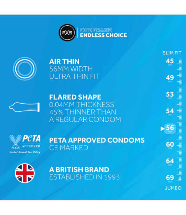 EXS EXS Air Thin - Condoms - 144 Stuks