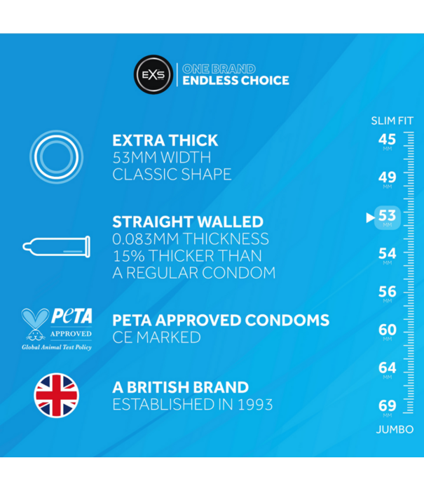 EXS EXS Extra Thick - Condoms - 12 Stuks