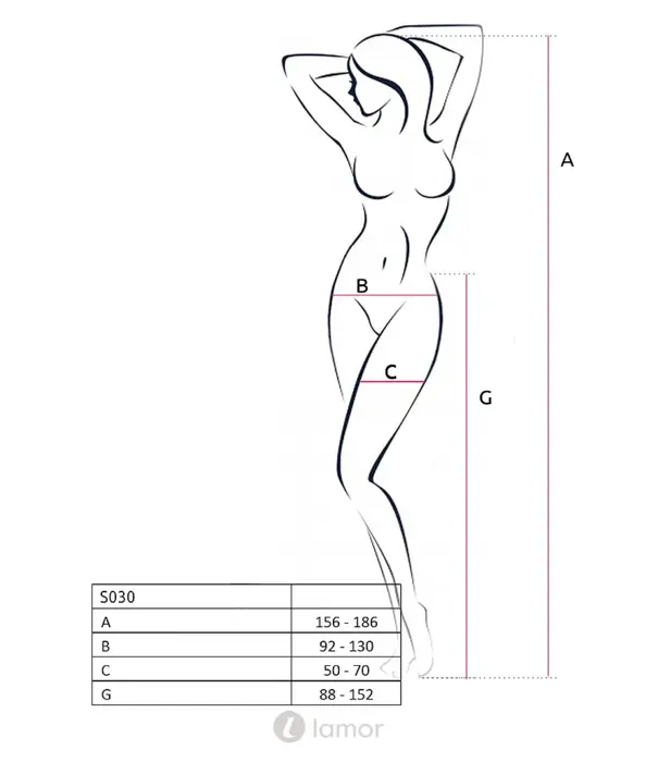 * PASSION Rode open panty ouvert zonder string Passion S031